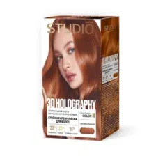 Крем-краска для волос Studio Professional 3D Holography 7.35 (50мл, ярко-рыжий)