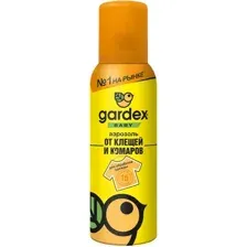 Аэрозоль от насекомых Gardex Baby от клещей и комаров 0148  (150мл)