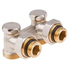 Клапан угловой вентильный 3/4″ нар. для радиатора (мультифлекс), AV Engineering (инд. упак.)