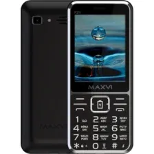 Кнопочный телефон Maxvi P21i (черный)