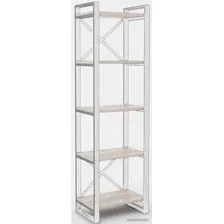 Стеллаж Hype Mebel Стандарт 50x200 (белый/древесина белая)
