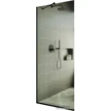 Душевая стенка MaybahGlass 195x69 MGD-706-6у (сатин стекло/черный)