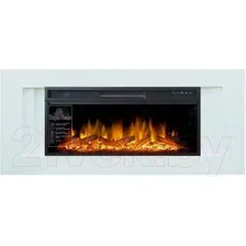 Каминокомплект Smolcom Line V42 с Royal Flame Vision 42 LOG LED (бьянко белый)