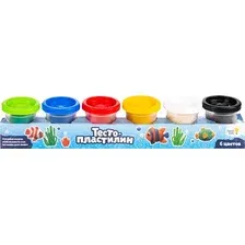 Набор для лепки Genio Kids Тесто-пластилин 6 цветов TA1009B