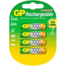 Комплект аккумуляторов GP Batteries GP100AAAHC3-2CRCB4 (4шт)