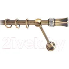 Карниз для штор Lm Decor Севилла 120 1р гладкий (антик, 1.8м)