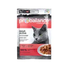Влажный корм для кошек PROBALANCE Active пауч 85 г (4640011980852)