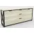Комод Hype Mebel Цезарь 120x40 (черный-древесина белая)