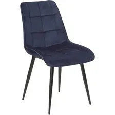 Стул Signal Chic Velvet Bluvel 86 (темно-синий/черный)