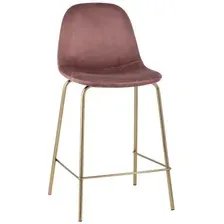 Стул Stool Group Валенсия SN полубарный OS-001CB HLR-44 (велюр розовый/золотые ножки)