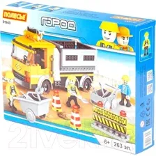 Конструктор Полесье 81940 Город. Строительная бригада
