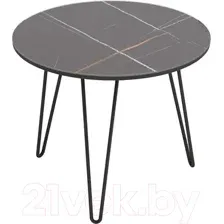 Журнальный столик Калифорния мебель РИД Glass 430 (сахара нуар/черный матовый)