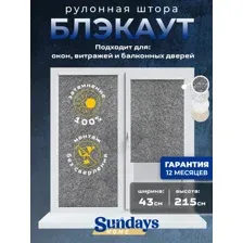 Рулонная штора Sundays Home LM 97-24 43х215 (темно-серый)