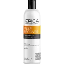 Шампунь для волос Epica Professional Deep Recover, для восстановления поврежденных волос, 300 мл