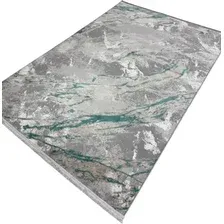 Ковер для жилой комнаты Radjab Carpet Афина Прямоугольник 9012A 12892RK (3x5, Grey/Green)