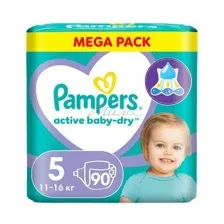 Подгузники детские PAMPERS Active Baby-Dry Junior (11-16 кг), 90 шт