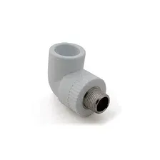 Колено ПП комбинированное нар. 32х1/2" серое (угольник) РосТурПласт 11054