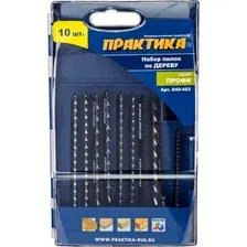 Набор пильных полотен ПРАКТИКА Профи / 640-483 (10шт)
