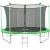 Батут Happy Jump 12ft-i Pro 374 см с внутренней сеткой и лестницей