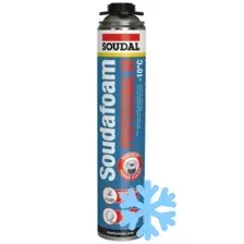 Монтажная пена Soudal Soudafoam Professional 60 ЗИМА (под пистолет) 750 мл
