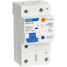 Дифференциальный автомат Chint NXBLE-125 1P+N 063A C 100mA AС С 10kA (R) / 820498