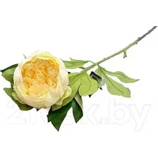 Искусственный цветок ForGarden Пион / BN10772 (желтый/кремовый)