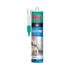 Герметик силиконовый AKFIX 100E универсальный серый 280 мл (SA046)