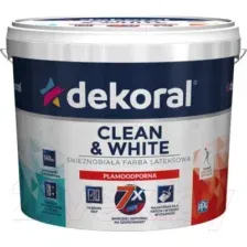 Краска Dekoral Clean&White Грязеотталкивающая матовая (3л, белый)