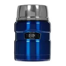 Термос THERMOS SK3000-BL King синий 0,47 л, 10 ч, для еды, нержавеющая сталь, чашка, ложка