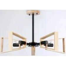 Люстра Ambrella Traditional TR80495/5 BK/LW (черный/светлое дерево)