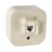 Розетка телефонная LEGRAND Quteo слоновая кость (782244)