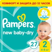 Подгузники детские Pampers New Baby-Dry 2 Mini (27шт)