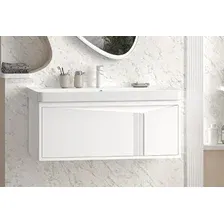 Brevita Тумба с умывальником Cascade 100 CAS-09100-011Я+RCW-1418100WH