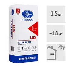 Шпатлевка Тайфун LUX гипсовая 15 кг (белый)