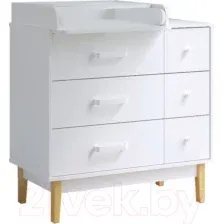 Комод пеленальный Pituso Kids Vintage Premium ЛДСП (белый аляска)
