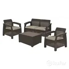 Набор садовой мебели Keter Corfu Set 223201 (коричневый)