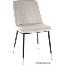 Стул Signal Jill Velvet (bluvel 03 светло-серый/черный/хром)