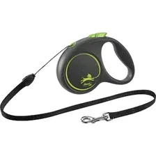 Поводок-рулетка Flexi Black Design S Cord 5 m (салатовый)