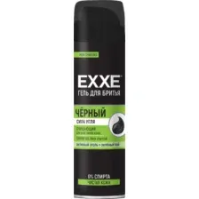 Гель для бритья Exxe Черный очищающий (200мл)