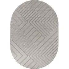 Ковер для жилой комнаты Merinos Dios F438-OVAL-LIGHT BEIGE (3x4)