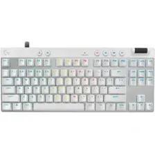 Клавиатура Logitech G Pro X TKL Rapid 920-013244 (белый, с гравировкой)