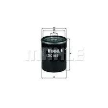 Фильтр масляный MAHLE OC986