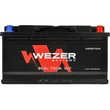 Автомобильный аккумулятор Wezer WEZ90720R (90 А·ч)