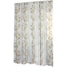 Тюль Delfa Flowers СТШ W2277/6440/7008 (600x270, зеленые цветы)