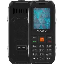 Кнопочный телефон Maxvi T100 (черный)