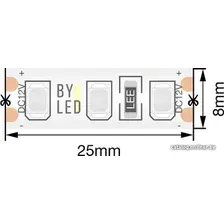Светодиодная лента Byled BLS2835-120-12-9.6-B-65