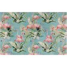Ковер для жилой комнаты Shahintex Silk Photoprint 01 05 50x78 816859 (фламинго)
