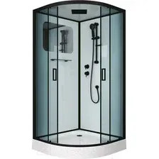 Душевая кабина Niagara NG-6901-01 90x90 (черный, тонированное стекло)