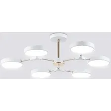 Люстра средней высоты Ambrella light FL516333/6 WH/FGD (белый/золото)
