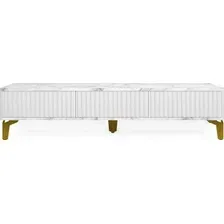Тумба Shtabe Royal 5021 эко (мрамор каррара-золото)